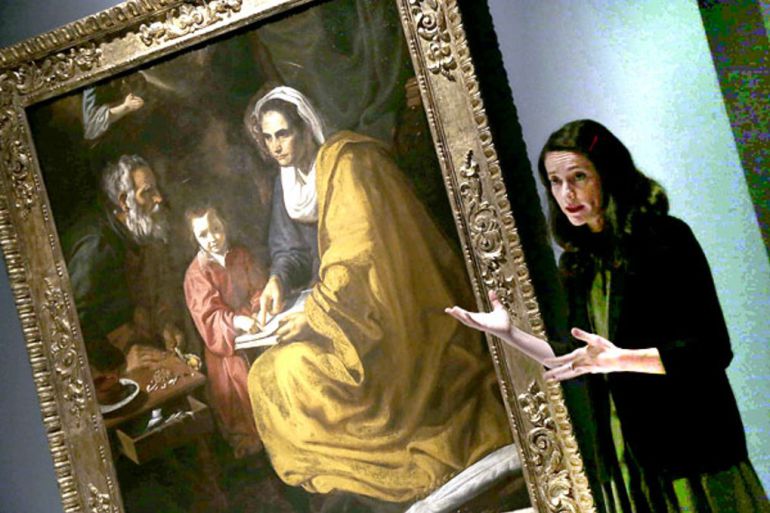 La obra fue descubierta en los fondos de la universidad de Yale. Tras dos años y medio de restauración, es la pieza estrella de la muestra que gira en torno a los primeros años del pintor sevillano. La obra fue descubierta en los fondos de la universidad de Yale. Tras dos años y medio de restauración, es la pieza estrella de la muestra que gira en torno a los primeros años del pintor sevillano.