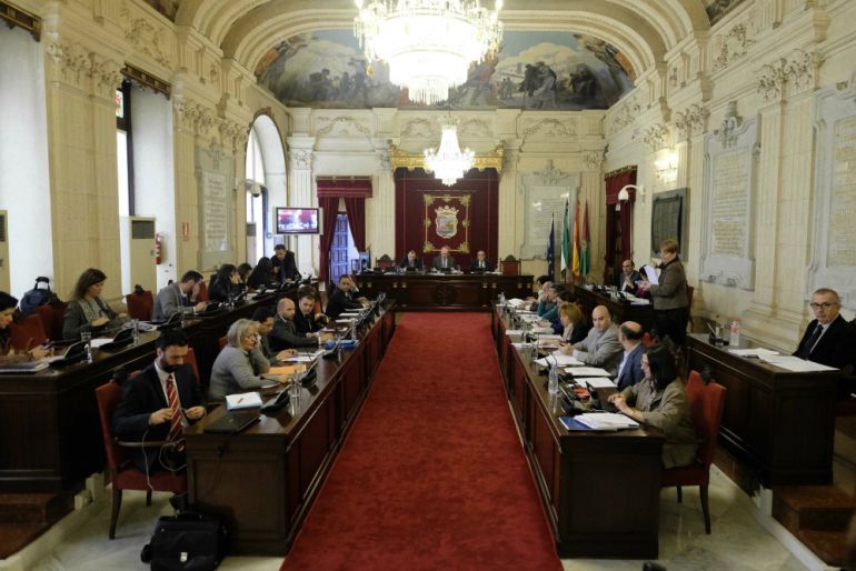 Pleno del ayuntamiento de Málaga Pleno del ayuntamiento de Málaga