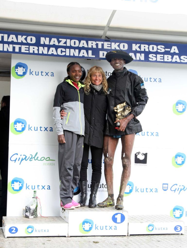 Teklemariam Medhin y Betsy Saina ganadores 60 Cross de Donostia Teklemariam Medhin y Betsy Saina ganadores 60 Cross de Donostia