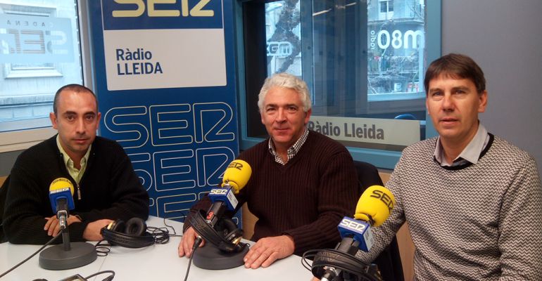 Pau Forns, alcalde de Menàrguens; Miquel Sas, alcalde de Llardecans; i Josep Maria Puig, alcalde de Torregrossa. Pau Forns, alcalde de Menàrguens; Miquel Sas, alcalde de Llardecans; i Josep Maria Puig, alcalde de Torregrossa.