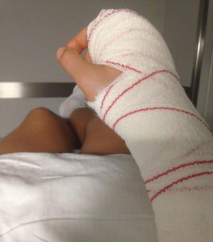 Axel Hervelle, operado con éxito de su mano derecha Axel Hervelle, operado con éxito de su mano derecha