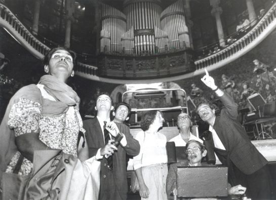 Stephen Hawking visita el Palau de la Música Stephen Hawking visita el Palau de la Música