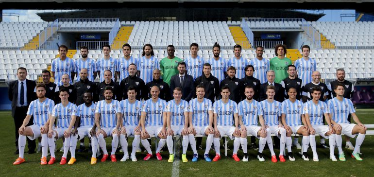 La Plantilla Del Málaga Posa Para La Foto Oficial De La Temporada Sermalaga Ser Deportivos 