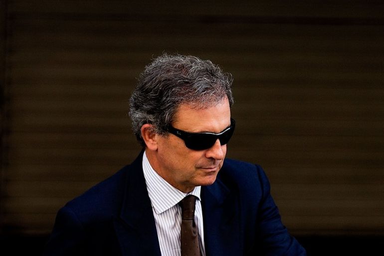 Jordi Pujol Ferrusola a la sortida de l'Audiència Nacional després de declarar Jordi Pujol Ferrusola a la sortida de l'Audiència Nacional després de declarar