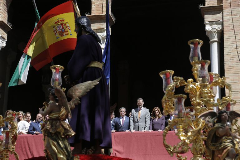 El Rey Felipe VI visita la Semana Santa de Sevilla El Rey Felipe VI visita la Semana Santa de Sevilla