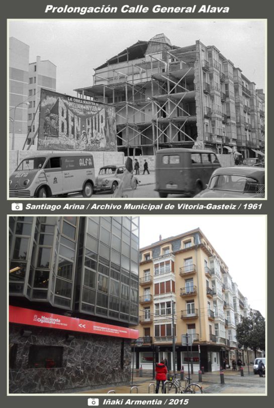 Cuando la calle General Álava empezaba en Dato (y un cartel curioso de Ben-Hur) Cuando la calle General Álava empezaba en Dato (y un cartel curioso de Ben-Hur)
