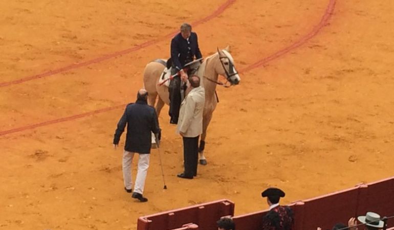 Feria de Abril: Una oreja para Fermín Bohórquez, que se despedía de la afición de la Maestranza, en la matinal de rejones: Fermín Bohórquez corta una oreja en su despedida de Sevilla Feria de Abril: Una oreja para Fermín Bohórquez, que se despedía de la afición de la Maestranza, en la matinal de rejones: Fermín Bohórquez corta una oreja en su despedida de Sevilla