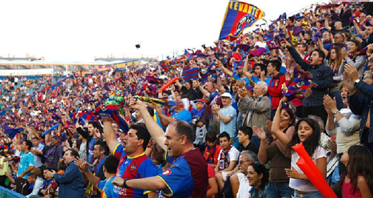 El Levante celebra un gol ante el Córdob El Levante celebra un gol ante el Córdob