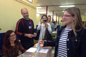 Los candidatos madrileños acuden a las urnas Los candidatos madrileños acuden a las urnas