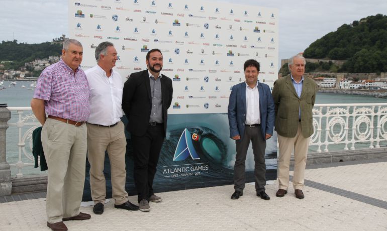 Los organizadores de los Juegos Atlánticos este jueves en San Sebastián. Los organizadores de los Juegos Atlánticos este jueves en San Sebastián.