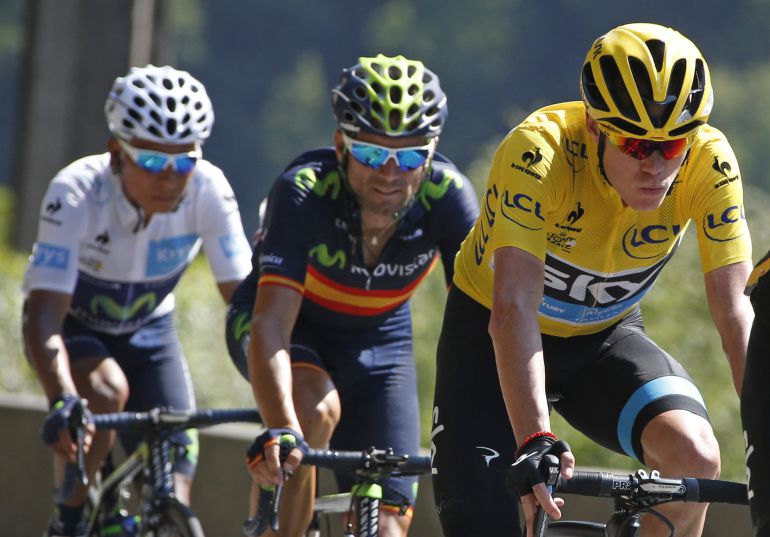 Valverde ya es tercero en el Tour Valverde ya es tercero en el Tour