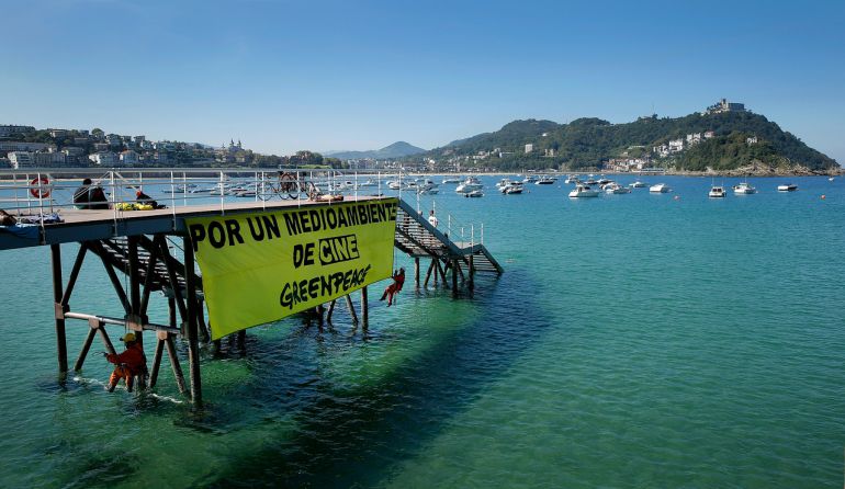 Greenpeace lleva al Zinemaldia su “activismo de cine” Greenpeace lleva al Zinemaldia su “activismo de cine”