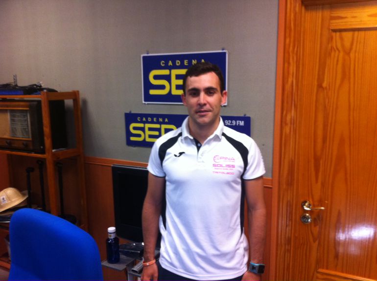 El triatleta Miguel Largo en nuestros estudios El triatleta Miguel Largo en nuestros estudios