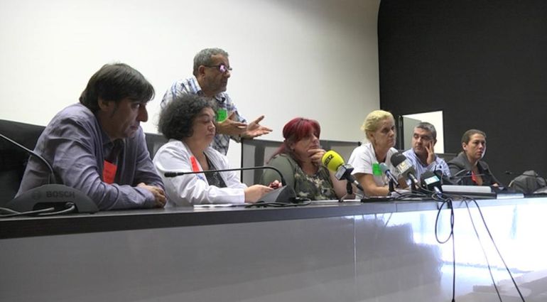 Componentes de la Junta de Personal del área sanitaria de Vigo denunciando las deficiencias del Alvaro Cunqueiro Componentes de la Junta de Personal del área sanitaria de Vigo denunciando las deficiencias del Alvaro Cunqueiro