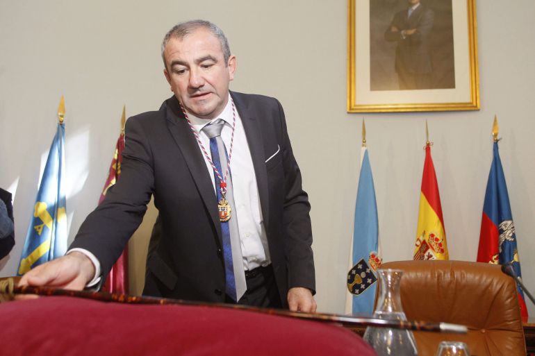 El socialista Darío Campos tras ser nombrado hoy nuevo presidente de la Diputación de Lugo El socialista Darío Campos tras ser nombrado hoy nuevo presidente de la Diputación de Lugo