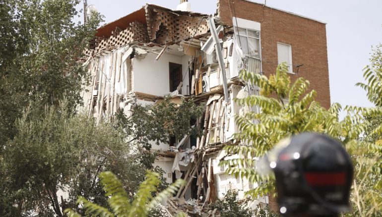 Uno de los edificios afectados por el derrumbe en la Calle Duquesa de Tamames, en Carabanchel. Uno de los edificios afectados por el derrumbe en la Calle Duquesa de Tamames, en Carabanchel.
