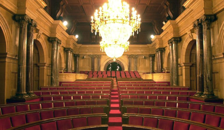 Imatge de l'hemicicle del Parlament Imatge de l'hemicicle del Parlament