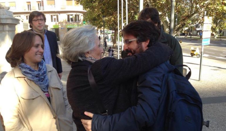 Jordi Évole, a su llegada al I Congreso sobre José Antonio Labordeta Jordi Évole, a su llegada al I Congreso sobre José Antonio Labordeta