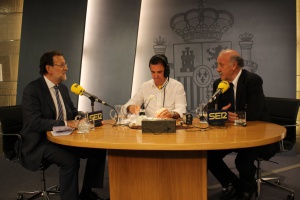 Mariano Rajoy junto a José Ramón de La Morena y Vicente del Bosque Mariano Rajoy junto a José Ramón de La Morena y Vicente del Bosque