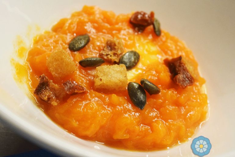 Sopa-crema de bacalao y calabaza Sopa-crema de bacalao y calabaza