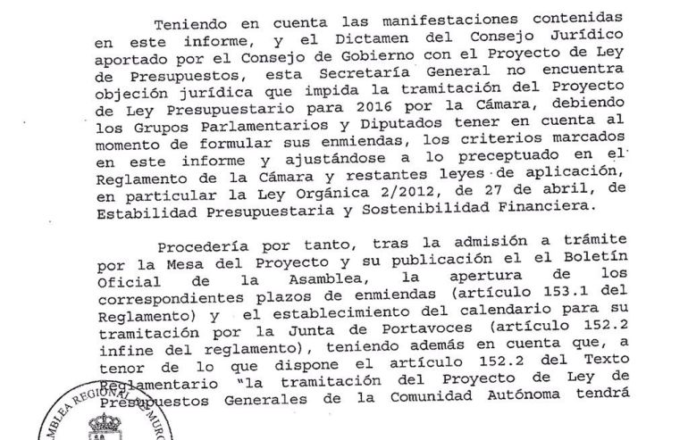 Otra luz verde a los presupuestos Otra luz verde a los presupuestos