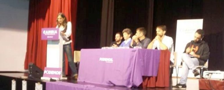 Mesa del acto con Jaén, Monedero, Botejara y Rodríguez Mesa del acto con Jaén, Monedero, Botejara y Rodríguez