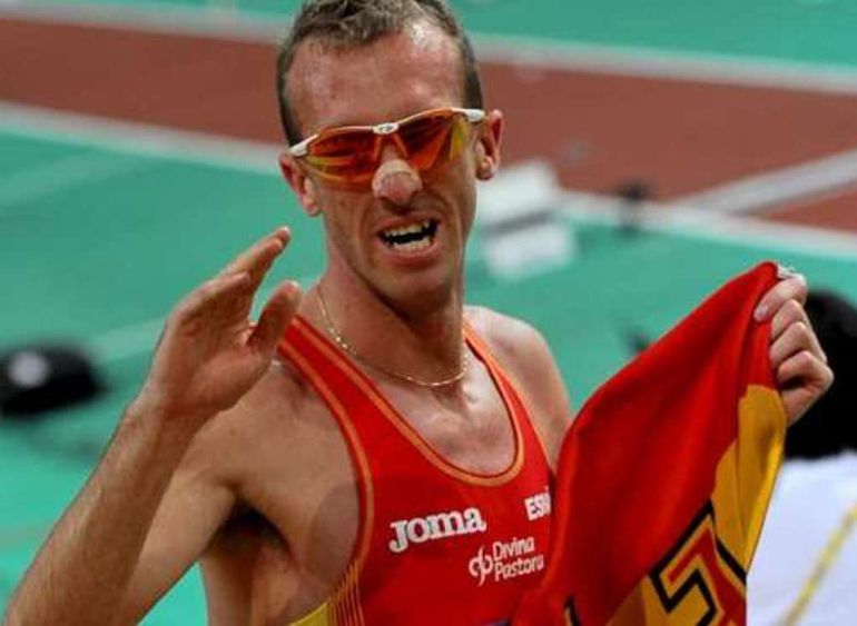 Sergio Sánchez, tras una competición Sergio Sánchez, tras una competición