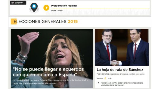 La entrevista a Susana Díaz marca la agenda informativa de la Navidad La entrevista a Susana Díaz marca la agenda informativa de la Navidad