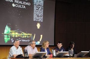 Última aparición en público de Andrés Gomez Serrano (primero por la izquierda), el 6 de junio de 2015, donde se le tributó un homenaje en el transcurso de la presentación de la novela "Una realidad oculta". Última aparición en público de Andrés Gomez Serrano (primero por la izquierda), el 6 de junio de 2015, donde se le tributó un homenaje en el transcurso de la presentación de la novela "Una realidad oculta".