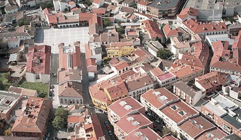 Vista aérea del centro histórico de Pinto Vista aérea del centro histórico de Pinto
