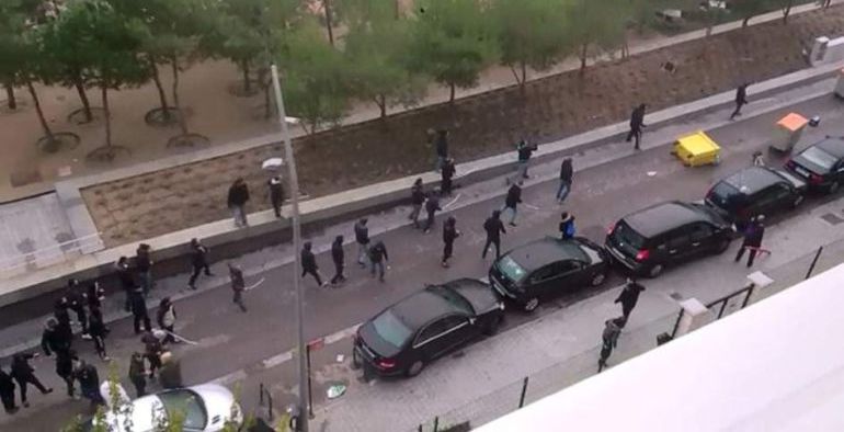 Grupo violento que participó en la reyerta de Madrid Río Grupo violento que participó en la reyerta de Madrid Río