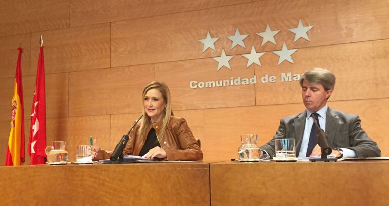 Cristina Cifuentes y el portavoz regional Ángel Garrido Cristina Cifuentes y el portavoz regional Ángel Garrido