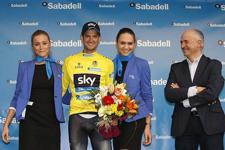 Woulter Poels viste el primer maillot amarillo de La Volta Woulter Poels viste el primer maillot amarillo de La Volta