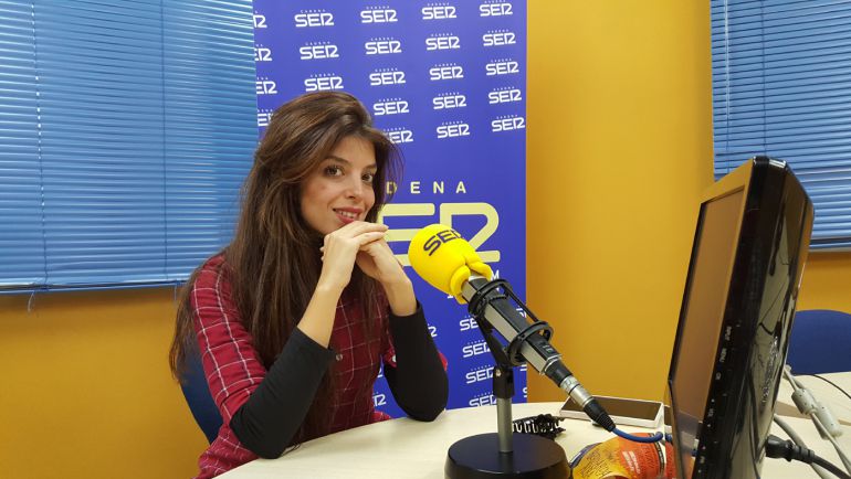 Soleá Morente en los estudios de Radio Granada Soleá Morente en los estudios de Radio Granada