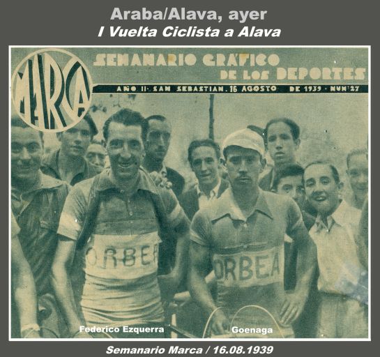 FOTOS: La 'I Vuelta Ciclista a Álava' en 1939 y el corredor alavés Rafael Gáceta FOTOS: La 'I Vuelta Ciclista a Álava' en 1939 y el corredor alavés Rafael Gáceta