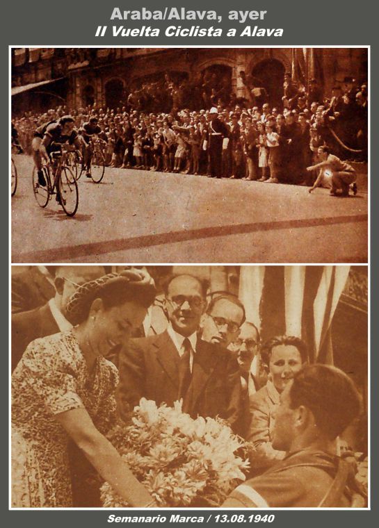 FOTOS: La 'I Vuelta Ciclista a Álava' en 1939 y el corredor alavés Rafael Gáceta FOTOS: La 'I Vuelta Ciclista a Álava' en 1939 y el corredor alavés Rafael Gáceta