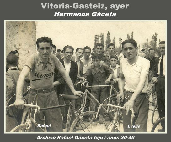 HERMANOS GÁCETA. CICLISTAS HERMANOS GÁCETA. CICLISTAS