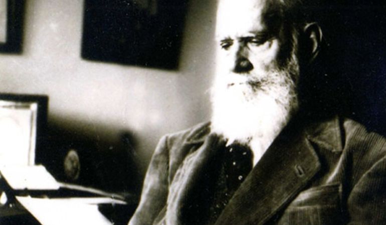 Rafael Altamira en su última fotografía conocida Rafael Altamira en su última fotografía conocida