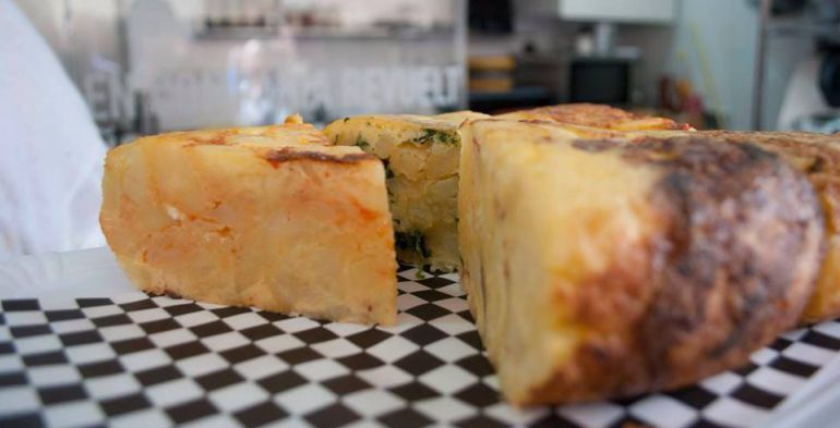 Imagen de una tortilla de La Sartén Imagen de una tortilla de La Sartén