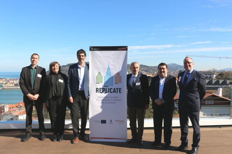 Representantes de las ciudades participantes en el proyecto REPLICATE se han dado cita en San Sebastián. Representantes de las ciudades participantes en el proyecto REPLICATE se han dado cita en San Sebastián.