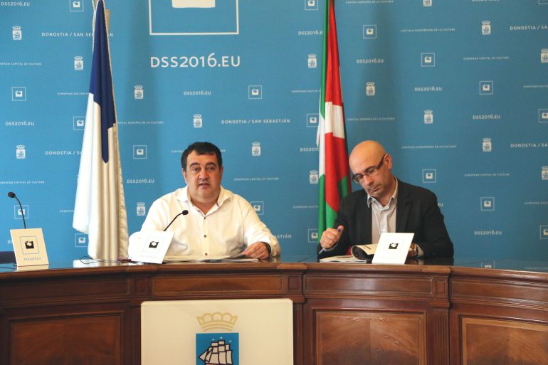 El concejal de Turismo, Ernesto Gasco, y el director gerente de San Sebastián Turismo, Manu Narváez, han hecho balance de la actividad turística en 2015 El concejal de Turismo, Ernesto Gasco, y el director gerente de San Sebastián Turismo, Manu Narváez, han hecho balance de la actividad turística en 2015