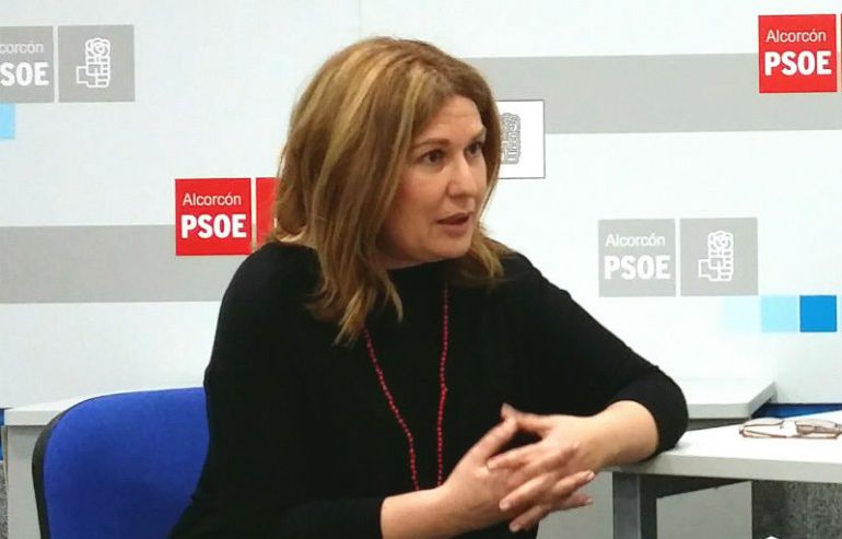 La portavoz del partido socialista en Alcorcón, Natalia de Andrés La portavoz del partido socialista en Alcorcón, Natalia de Andrés