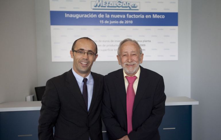 Rodolfo Gómez junto al alcalde de Meco, Pedro Luis Sanz Rodolfo Gómez junto al alcalde de Meco, Pedro Luis Sanz