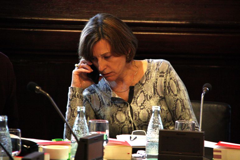 La presidenta del Parlament, Carme Forcadell La presidenta del Parlament, Carme Forcadell