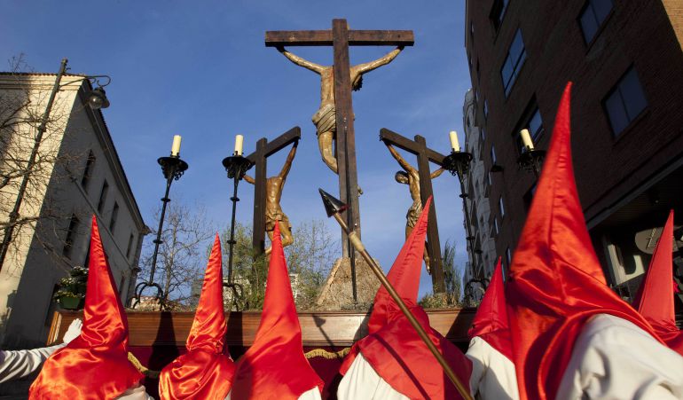 Una de las procesiones de la Semana Santa de Valladolid Una de las procesiones de la Semana Santa de Valladolid