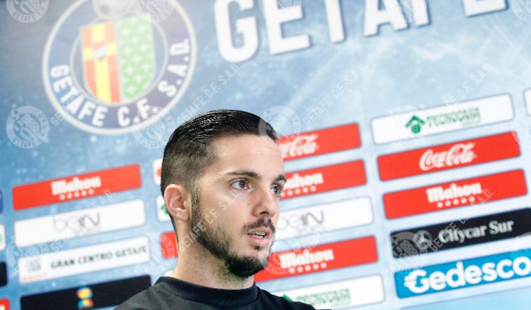Pablo Sarabia en rueda de prensa Pablo Sarabia en rueda de prensa