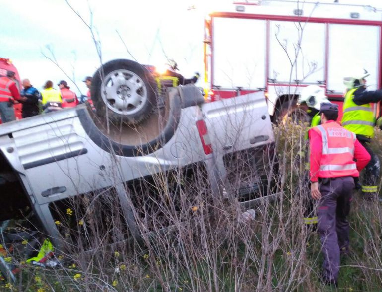 Estado en que ha quedado el vehículo en el que viajaba el fallecido Estado en que ha quedado el vehículo en el que viajaba el fallecido