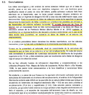 Una de las conclusiones del informe de URS Una de las conclusiones del informe de URS
