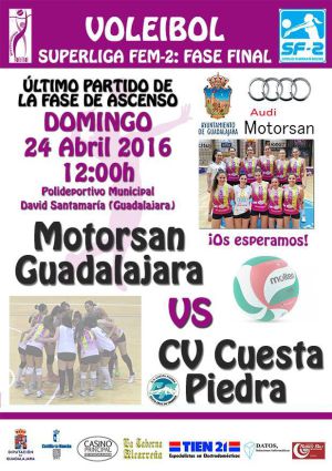 El Motorsan Guadalajara Voley, a un partido del ascenso a Superliga El Motorsan Guadalajara Voley, a un partido del ascenso a Superliga