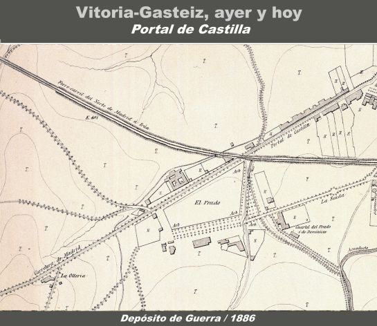 CALLE PORTAL DE CASTILLA EN 1886 CALLE PORTAL DE CASTILLA EN 1886